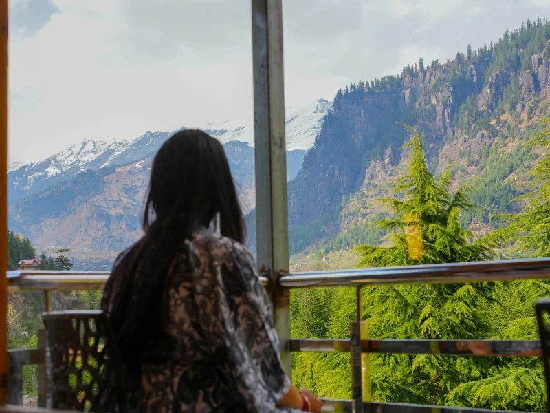 3 Star Hotel In Manali-Hotel Mountain Pearl-Balcony